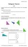 Pythagoras Theorem. Recall. Pythagoras theorem gives the relationship between the lengths of side in right angled triangles.