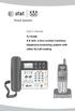 User s manual TL GHz 2-line corded/cordless telephone/answering system with caller ID/call waiting