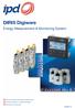 DIRIS Digiware. Energy Measurement & Monitoring System. Version 16. Plug & Play metering, monitoring and analysis system