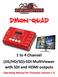 DMON-QUAD. 1 to 4 Channel (3G/HD/SD) SDI MultiViewer. Operating Manual for Firmware Version 1.0