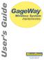 User s Guide. GageWay. Wireless System. Wireless Measurement Collection for Digital Gages & RS-232 Devices