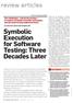 Symbolic Execution for Software Testing: Three Decades Later