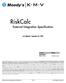 RiskCalc External Integration Specification
