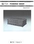 Operating Instruction Manual POWERED MIXER. Model MX-401. Toa Electric Co., Ltd. KOBE, JAPAN