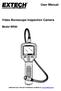 Video Borescope Inspection Camera
