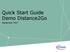 Quick Start Guide Demo Distance2Go. September 2017