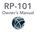 RP-101. Owner s Manual