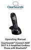 Operating Manual ClearSounds iconnect A6BT DECT 6.0 Amplified Cordless Phone with Bluetooth