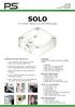 SOLO. an invisible, electronic lock with multiple usages. Technology Solo locks are available in the following different models.