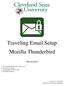 Traveling  Setup Mozilla Thunderbird