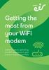Getting the most from your WiFi modem