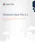 Directory Sync Pro 5.1. User Guide for Domino-Active Directory Synchronization March 2017