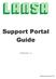 Support Portal Guide VERSION 1.0