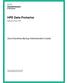 HPE Data Protector Software Version: Zero Downtime Backup Administrator's Guide