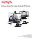 2017 Avaya Inc. All rights reserved. Release Notes for Avaya Scopia XT Series