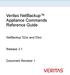 Veritas NetBackup Appliance Commands Reference Guide
