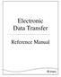 Electronic Data Transfer. Reference Manual