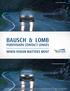 BAUSCH & LOMB PUREVISION CONTACT LENSES WHEN VISION MATTERS MOST
