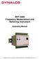 SWT-2000 Frequency Measurement and Switching Instrument Operating Manual