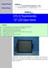 OTL15 Touchmornitor 15 LCD Open frame