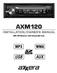 AXM120 INSTALLATION/OWNER'S MANUAL. AM/FM Receiver with Detachable Face