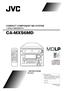 CA-MXS6MD COMPACT COMPONENT MD SYSTEM INSTRUCTIONS LVT A [ US, UB ] COMPACT
