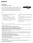 UBP-X1000ES. 4K Ultra HD Blu-ray Disc Player