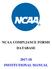 NCAA COMPLIANCE FORMS DATABASE INSTITUTIONAL MANUAL