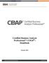 Certified Business Analysis Professional (CBAP ) Handbook