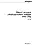 Control Language Advanced Process Manager Data Entry AP11-500