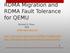 RDMA Migration and RDMA Fault Tolerance for QEMU
