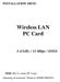 Wireless LAN PC Card