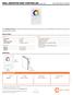 WALL MOUNTED DMX CONTROLLER (SINGLE ZONE) Specification Sheet