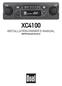 XC4100 INSTALLATION/OWNER'S MANUAL AM/FM/Cassette Receiver
