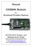 Manual. GSM900 Module. for. Reinhardt Weather Stations. REINHARDT System- und Messelectronic GmbH