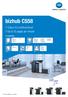 bizhub C558 Colour A3 multifunctional Up to 55 pages per minute Functionality Scanning Printing Box Faxing Copying