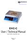 EHC-C. User / Technical Manual. Contents subject to change without notice