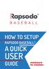HOW TO SETUP RAPSODO BASEBALL? A QUICK USER GUIDE