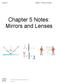 Chapter 5 Mirrors and Lenses
