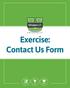 Exercise: Contact Us Form