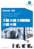 bizhub 758 Black & white A3 multifunctional Up to 75 pages per minute Functionality Printing Box Faxing