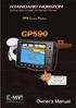 GPS Chart Plotters CP  WAAS GPS Chart Plotter. Owner's Manual. CP590 Page 3