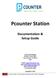 Pcounter Station. Documentation & Setup Guide. A.N.D. Technologies th Street #627 San Francisco, CA USA
