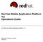 Red Hat Mobile Application Platform 4.2 Operations Guide