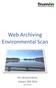 Web Archiving Environmental Scan