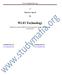 Seminar report Wi-Fi Technology Submitted in partial fulfillment of the requirement for the award of degree of Electronics