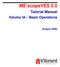 ME scopeves 5.0. Tutorial Manual. Volume IA Basic Operations. (August 2008)