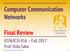 Computer Communication Networks Final Review