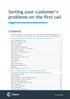 Sorting your customer s problems on the first call
