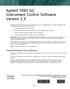 Agilent 7890 GC Instrument Control Software Version 2.5